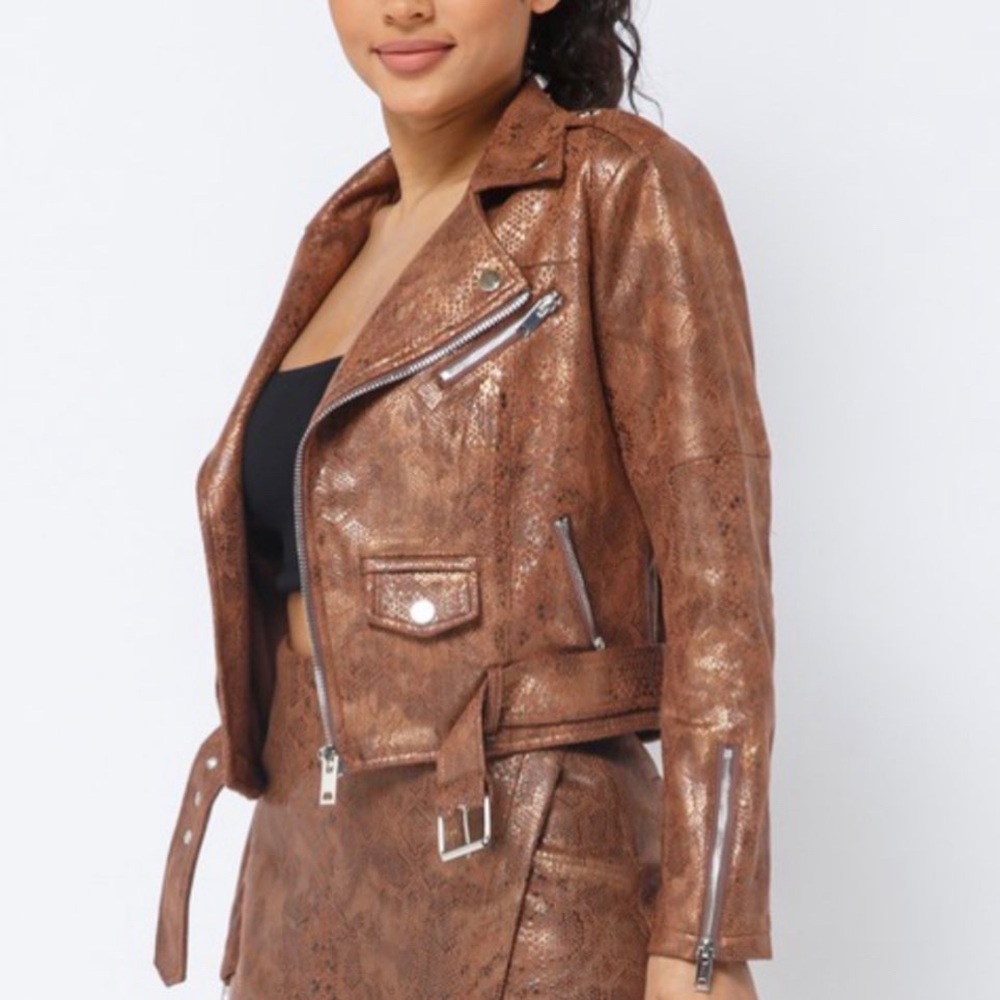 Animal print noto jacket